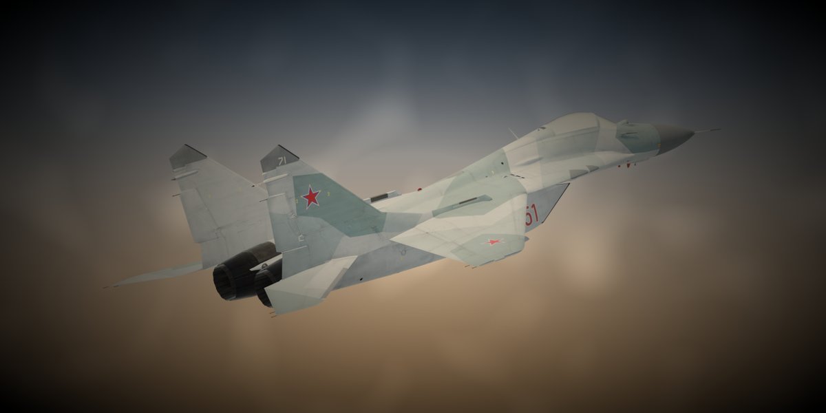 MiG-29 climbing